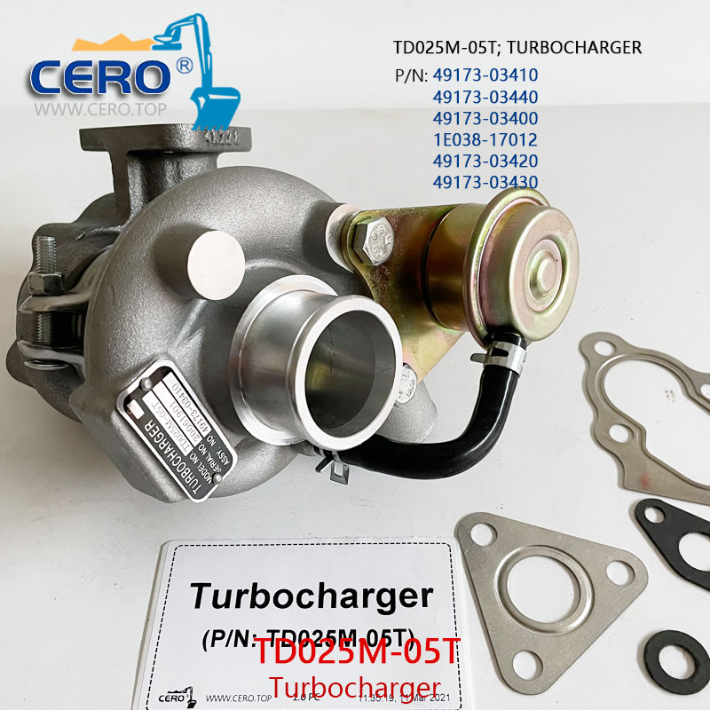 TD025M-05T Turbocharger 1G643-17015 Turbo 1E038-17012 Bobcat D1105T V1505T