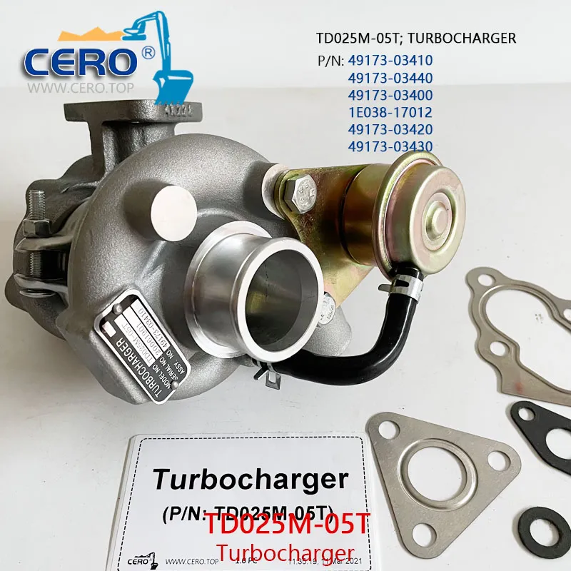 TD025M-05T Turbocharger 1G643-17015 Turbo 1E038-17012 Bobcat D1105T V1505T