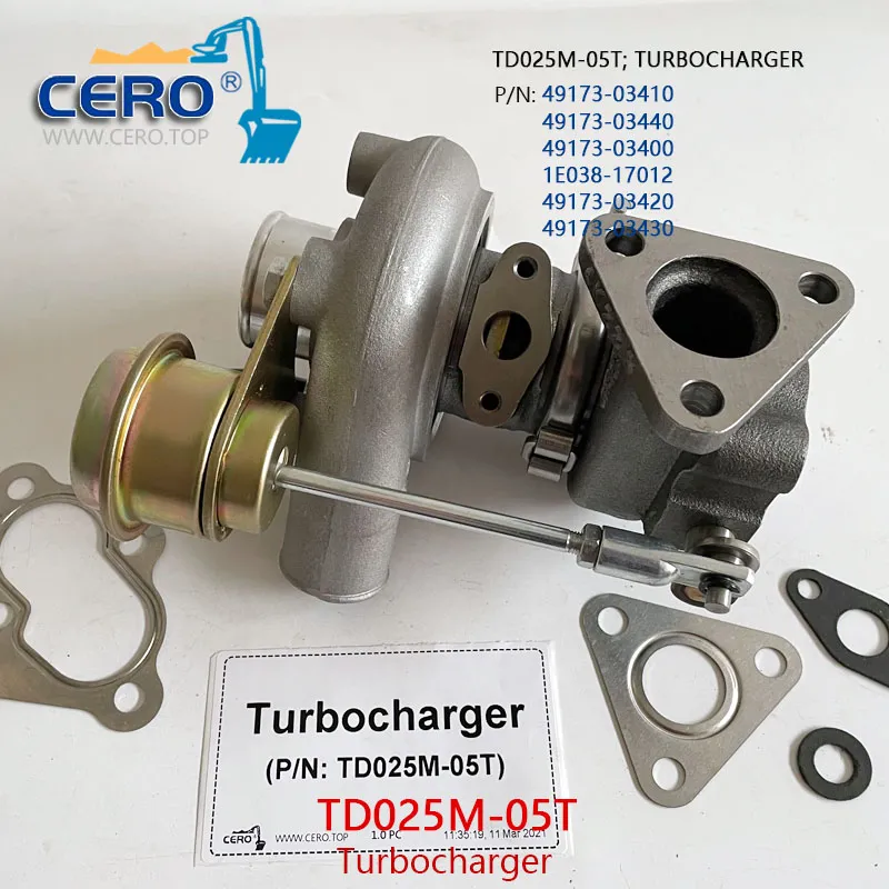 TD025M-05T Turbocharger 1G643-17015 Turbo 1E038-17012 Bobcat D1105T V1505T