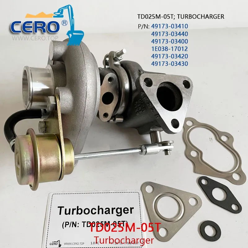 TD025M-05T Turbocharger 1G643-17015 Turbo 1E038-17012 Bobcat D1105T V1505T