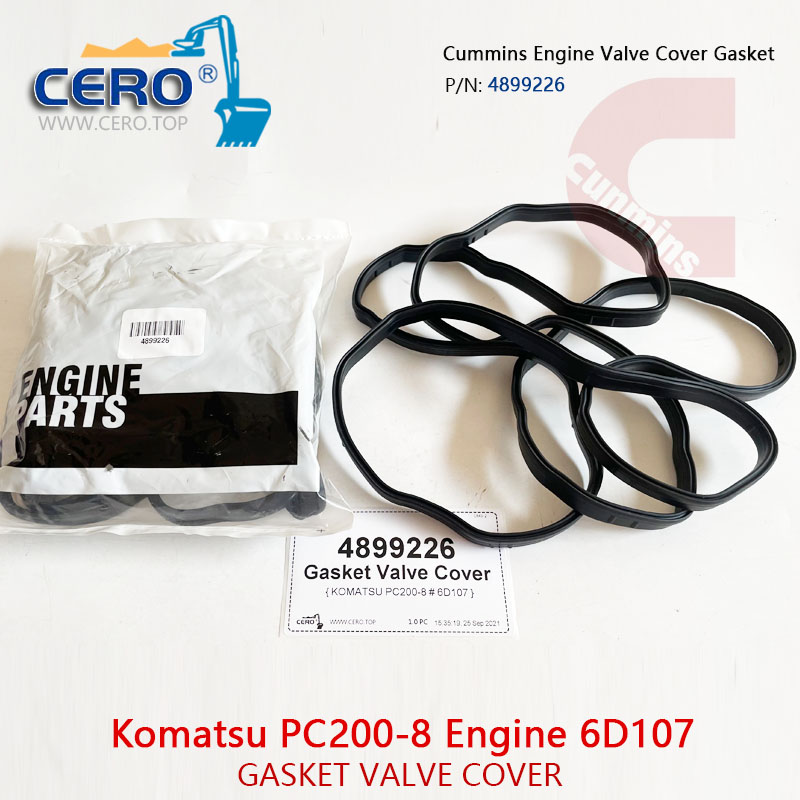 4899226 Cummins Valve Cover Gasket Komatsu PC200-8 Engine 6D107