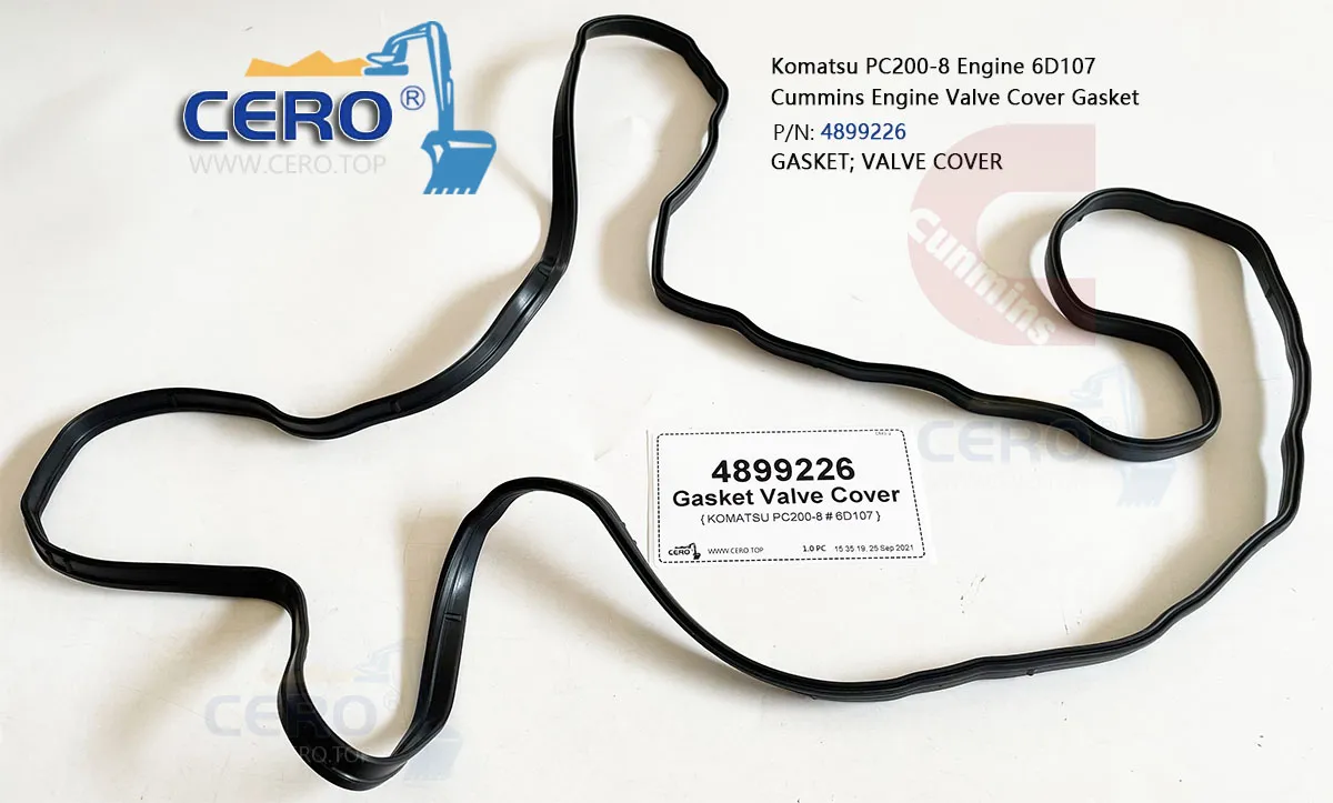 4899226 Cummins Valve Cover Gasket Komatsu PC200-8 Engine 6D107