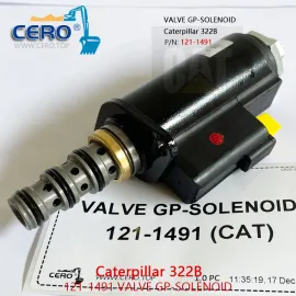 121-1491 VÁLVULA GP-SOLENOID 1211491 Válvula solenóide 121-1565 Caterpillar 322B