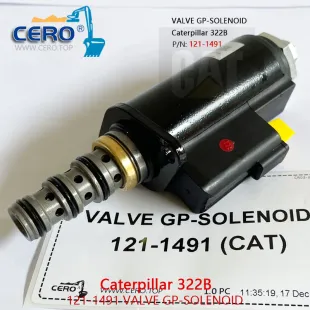 121-1491 VALVE GP-SOLENOID 1211491 Solenoid Valve 121-1565 Caterpillar 322B
