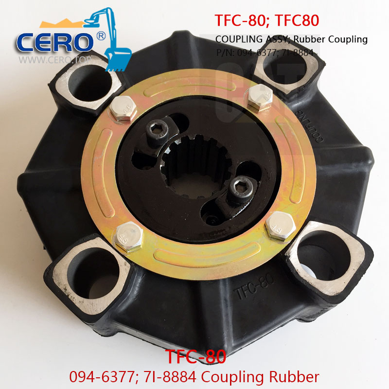 TFC-80 Coupling Element TFC80 Rubber Coupling Assy 094-6377 TFC-80 Coupling Element TFC80 Rubber Coupling Assy 094-6377