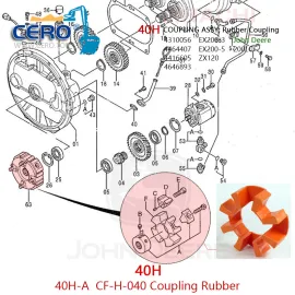 4310056 Coupling Element 40H Coupling Hitachi EX200-3 EX200-5 ZX120