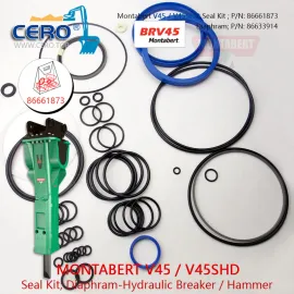 TRAMAC V45 Seal Kit 86481066 Diaphragm 86494978 Montabert V43