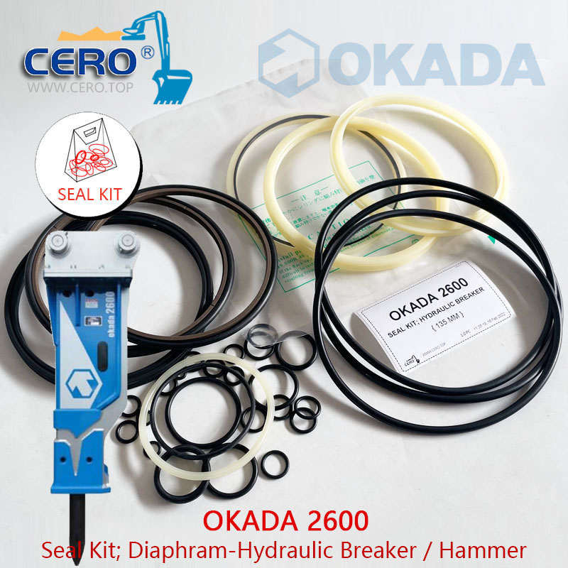 OKADA 2600 Seal Kit Diaphragm okada2600 hydraulic breaker