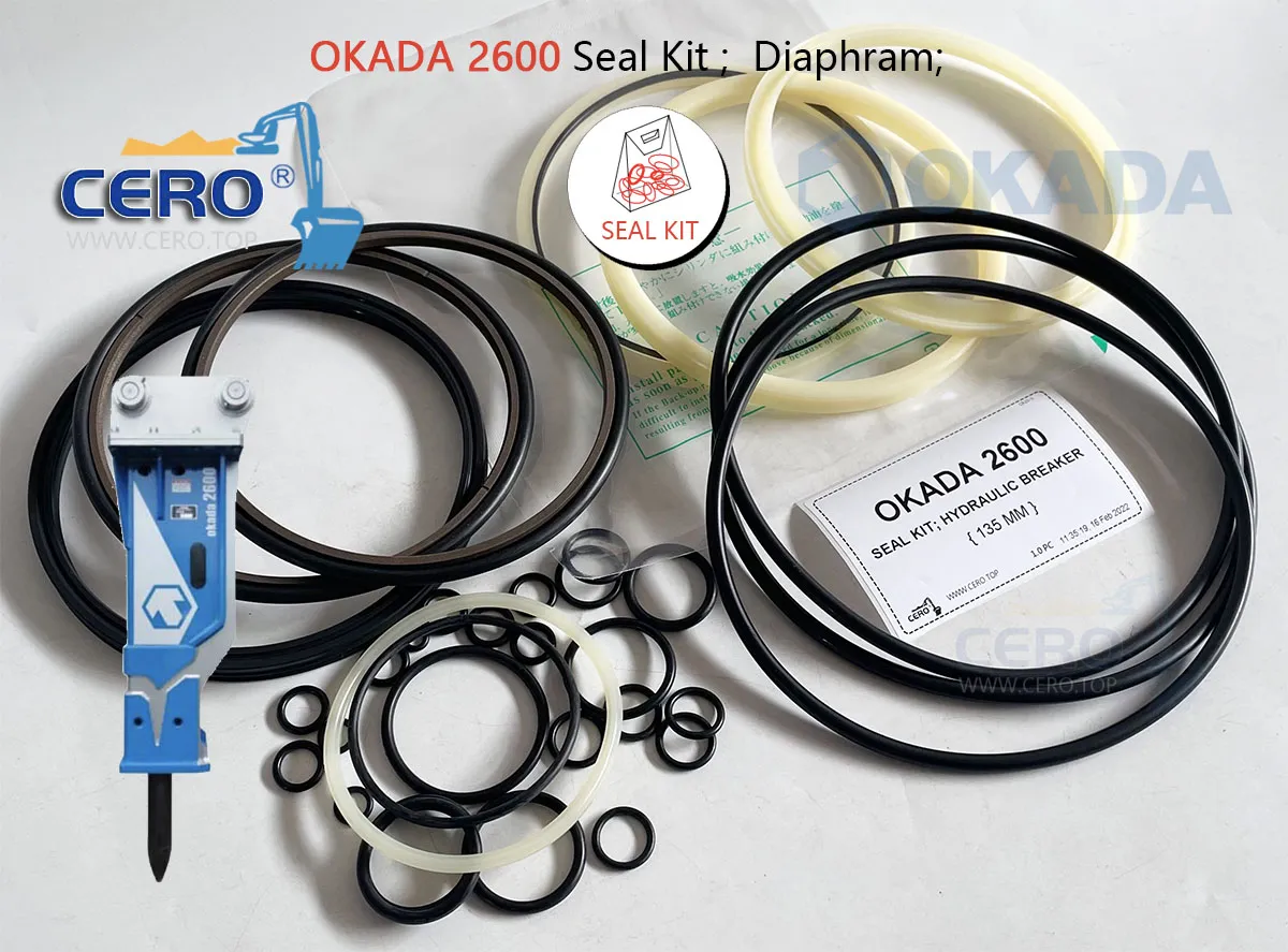 OKADA 2600 Seal Kit Diaphragm okada2600 hydraulic breaker