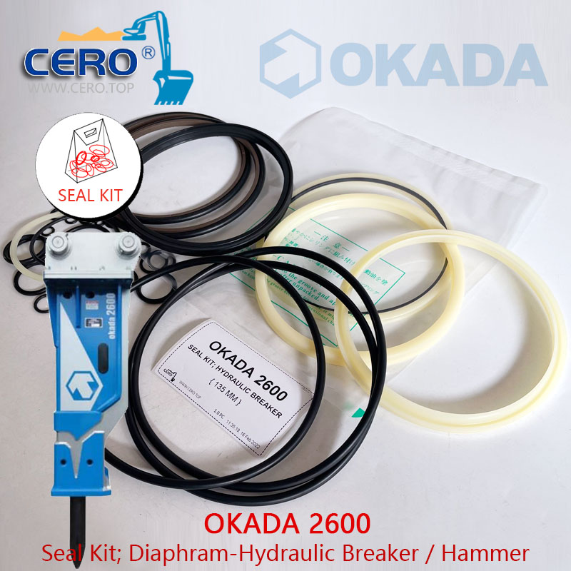 OKADA 2600 Seal Kit Diaphragm okada2600 hydraulic breaker