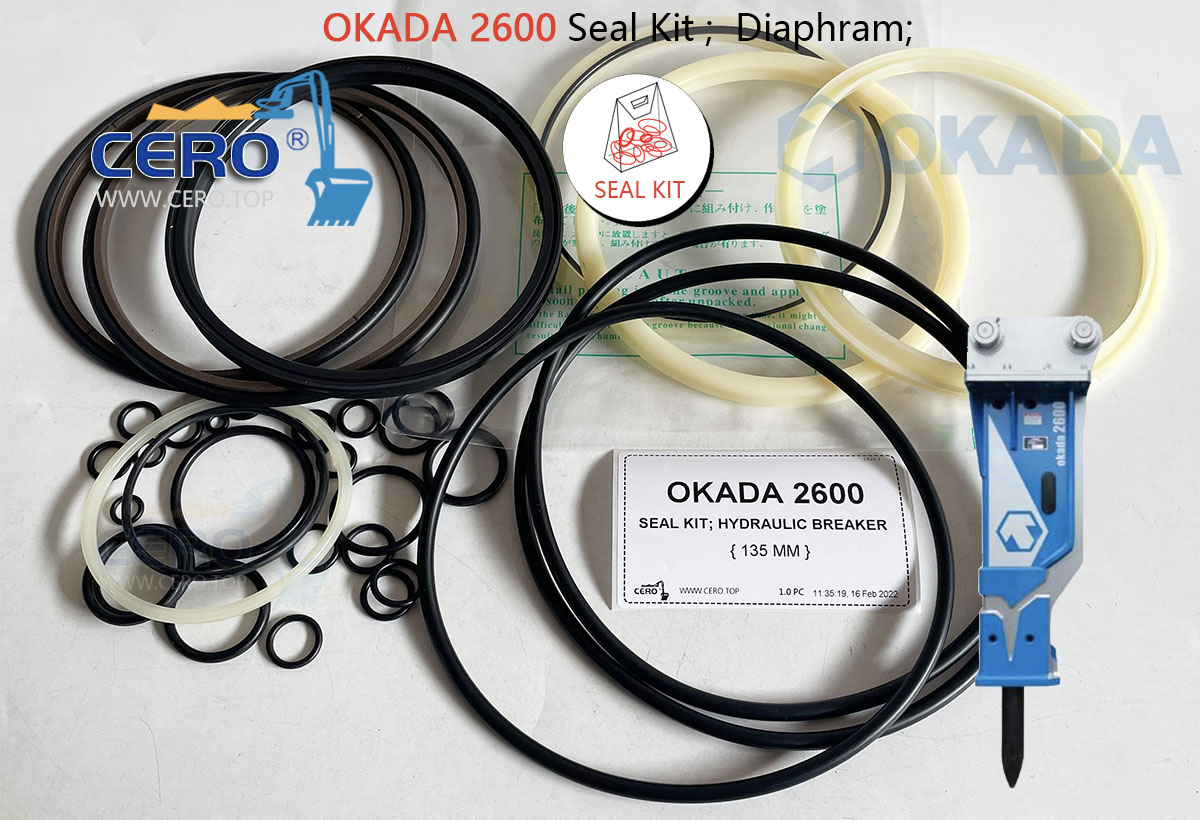 OKADA 2600 破碎锤修理包皮碗OKADA2600 油封修理包