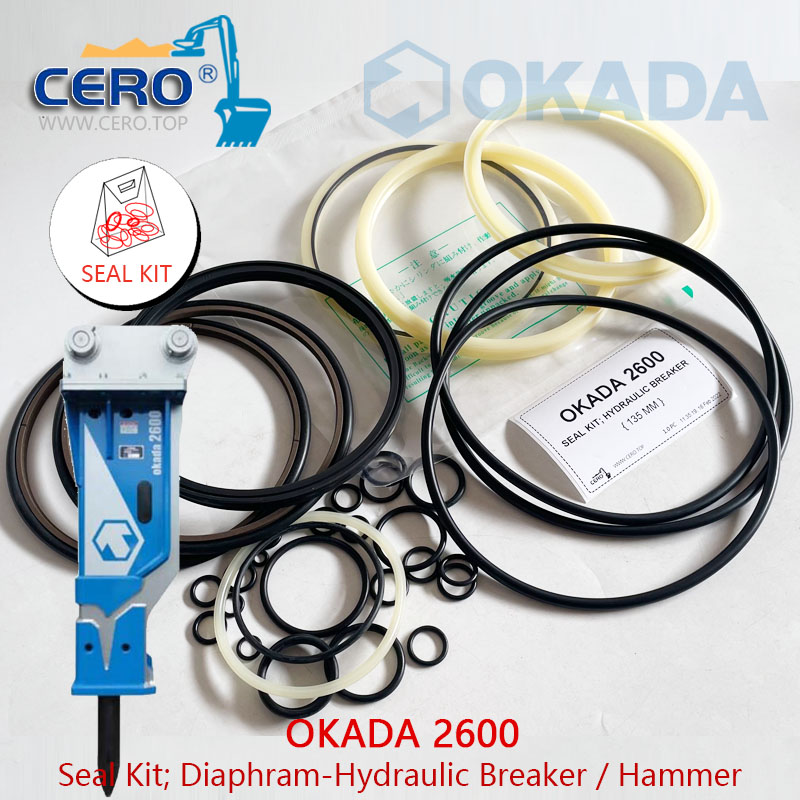 OKADA 2600 Seal Kit Diaphragm okada2600 hydraulic breaker