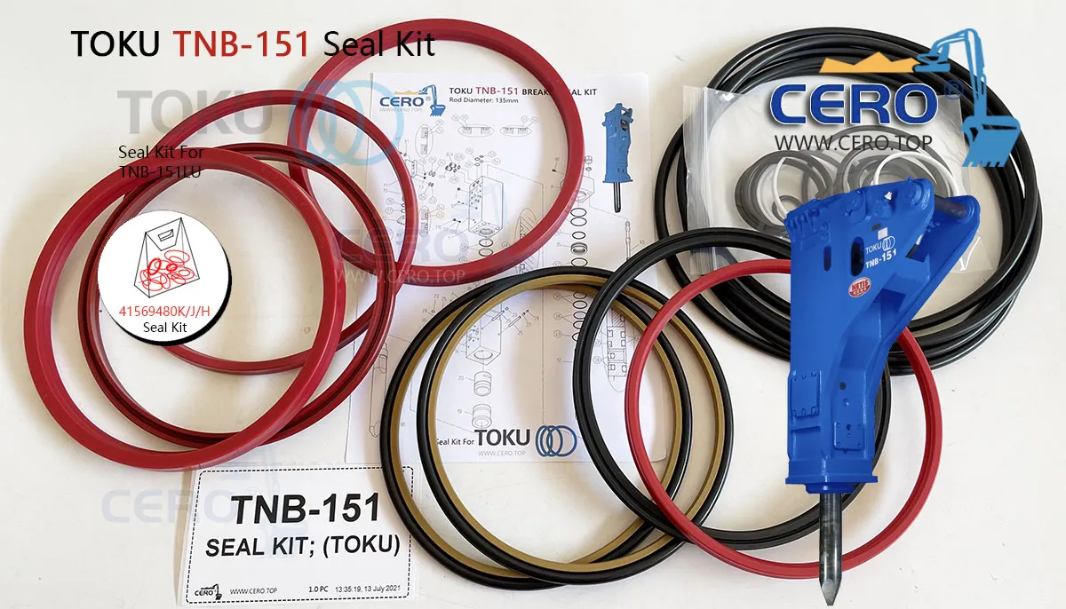 TOKU TNB-151 Master Seal Kit 41569480K 41569480J 41569480H TNB151