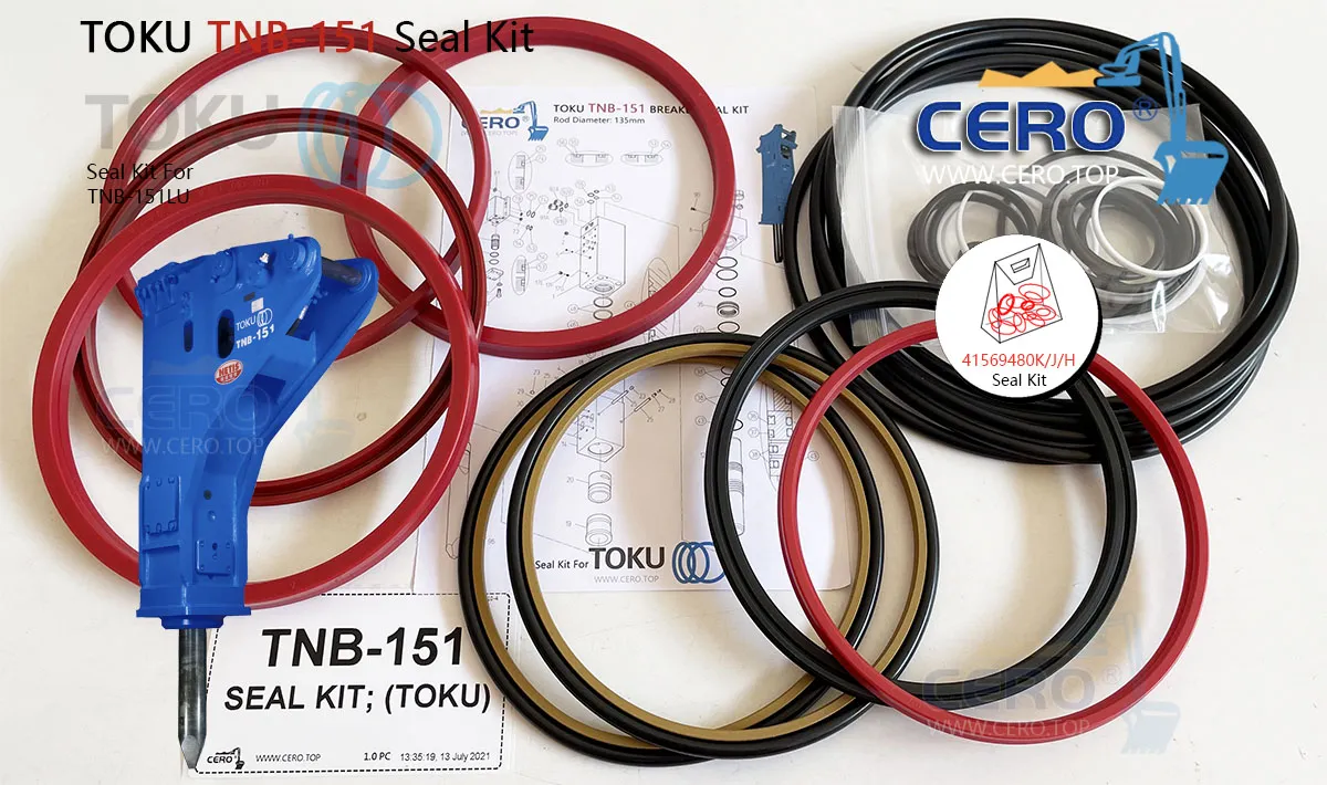 TOKU TNB-151 Master Seal Kit 41569480K 41569480J 41569480H TNB151