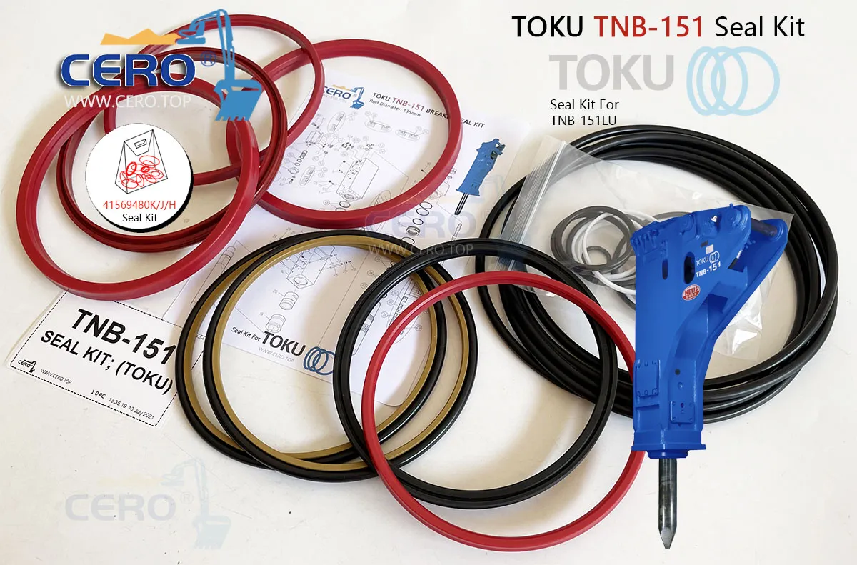 TOKU TNB-151 Master Seal Kit 41569480K 41569480J 41569480H TNB151