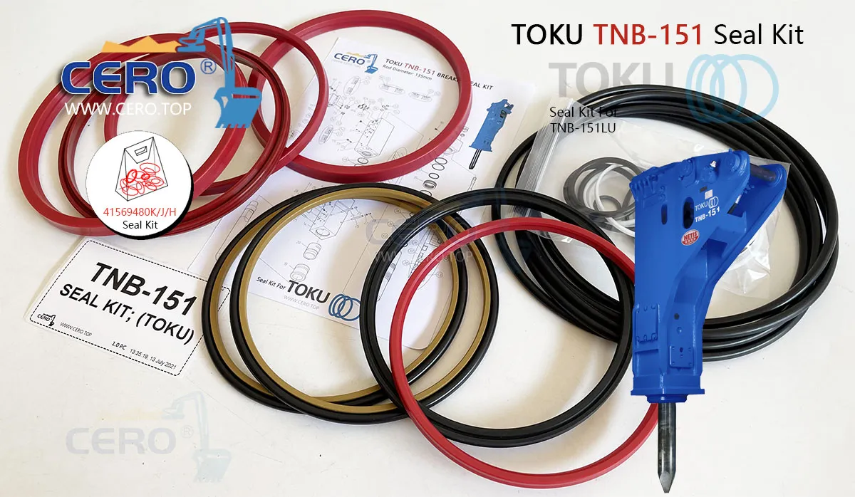 TOKU TNB-151 Master Seal Kit 41569480K 41569480J 41569480H TNB151