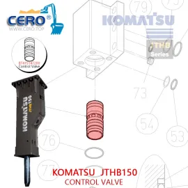 KOMATSU JTHB150 CONTROL VALVE BT415147200 JTHB-150