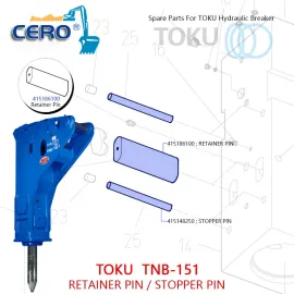 TOKU TNB-151 RETAINER PIN 415186100 STOPPER PIN 415148250 TNB151 TNB-151LU