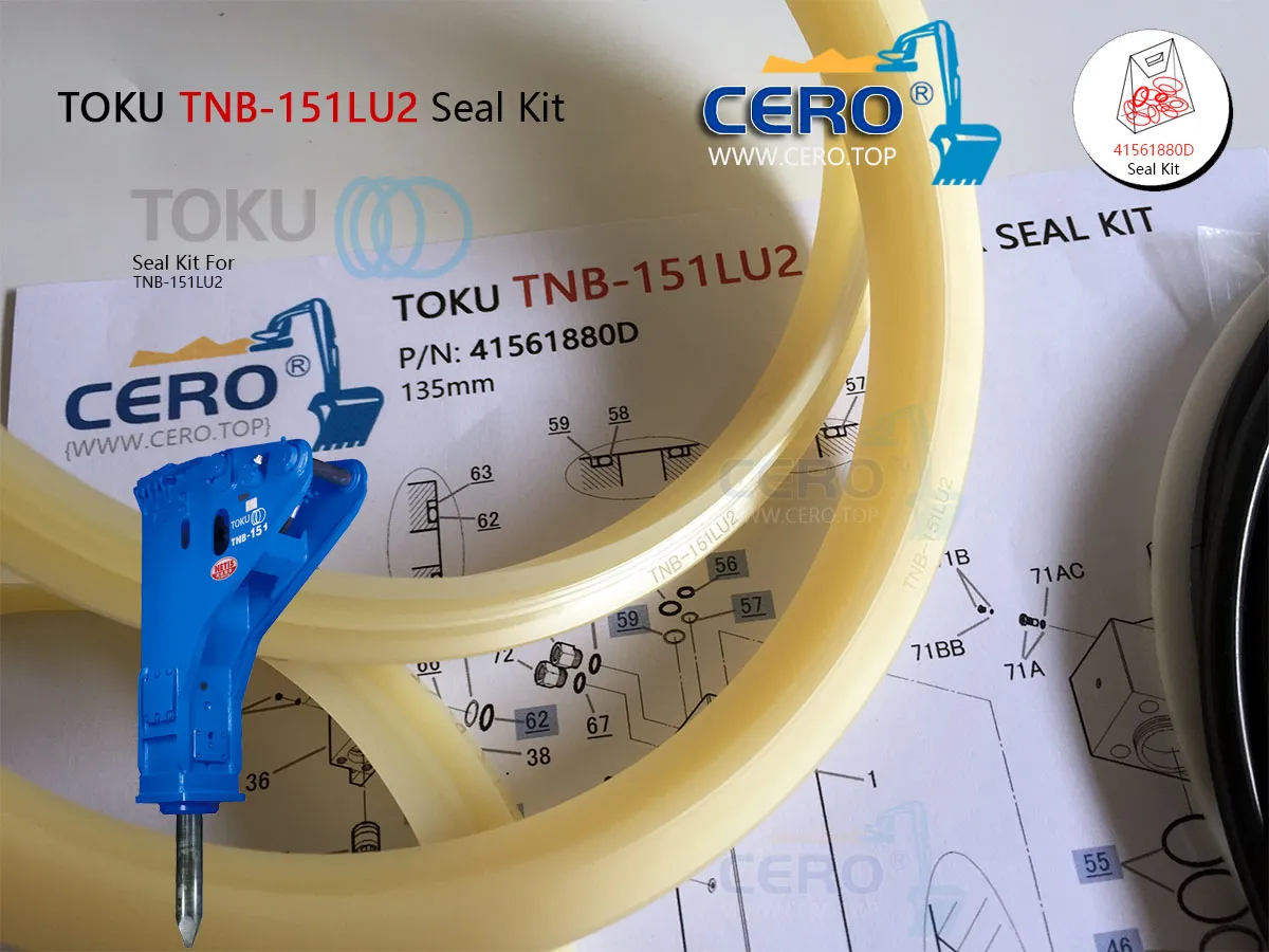 TOKU TNB-151LU2 Master Seal Kit 41561880D TNB151LU2