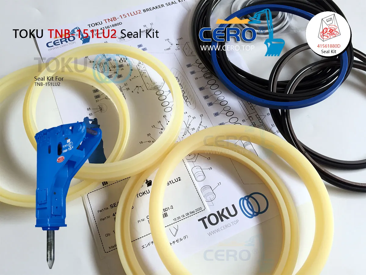 TOKU TNB-151LU2 Master Seal Kit 41561880D TNB151LU2