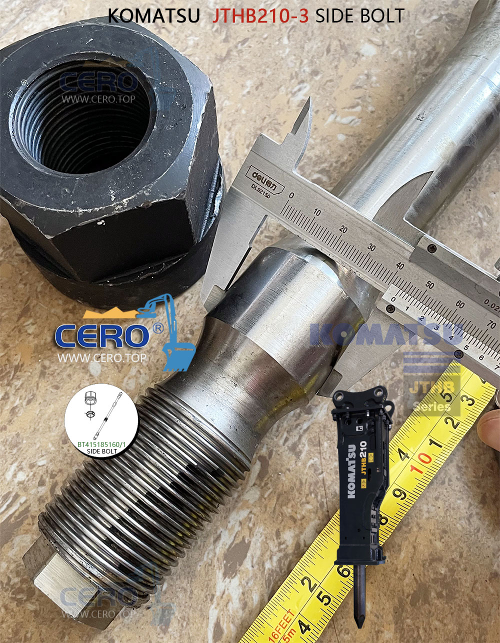 KOMATSU JTHB210 JTHB210-3 CHISEL BUSH BT415609060 BUSH