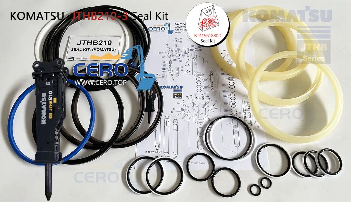 KOMATSU JTHB210 JTHB210-3 Seal Kit BT41561880D