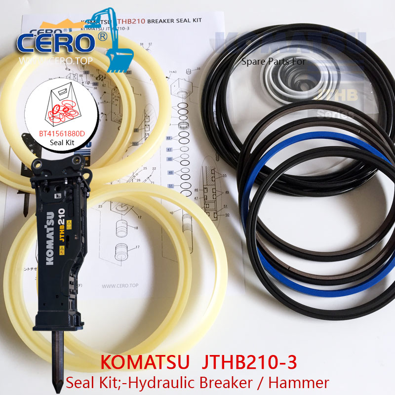 KOMATSU JTHB210 JTHB210-3 Seal Kit BT41561880D