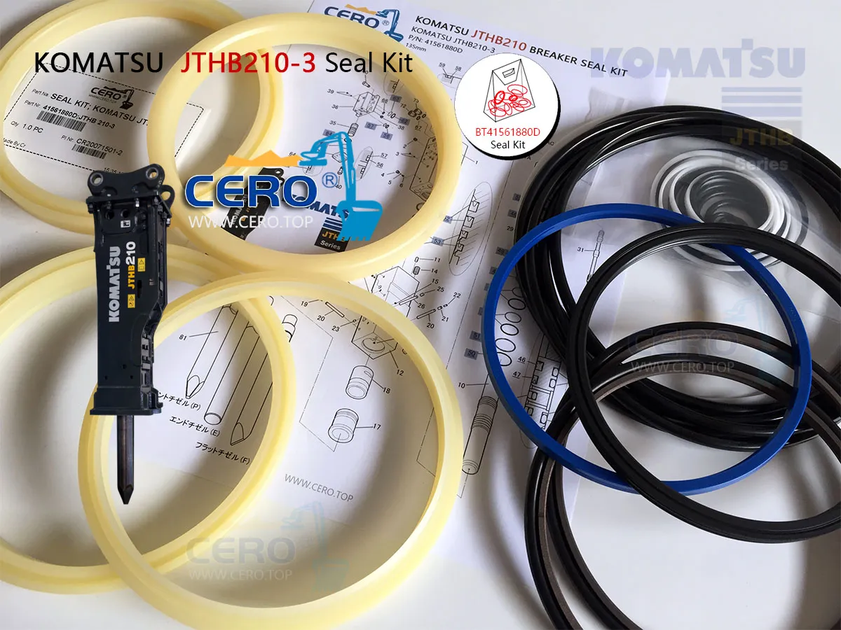 KOMATSU JTHB210 JTHB210-3 Seal Kit BT41561880D