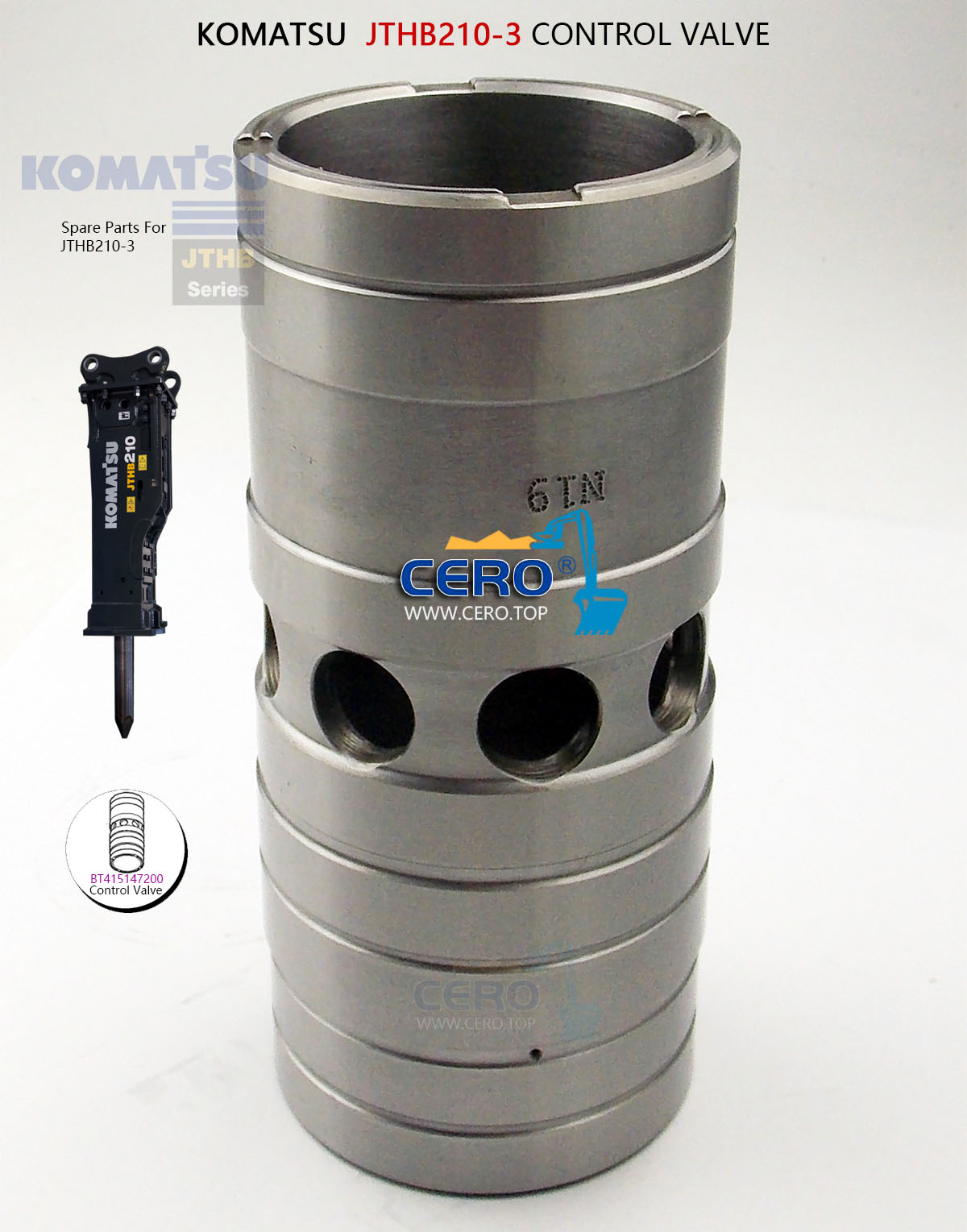 KOMATSU JTHB210 JTHB210-3 CHISEL BUSH BT415609060 BUSH