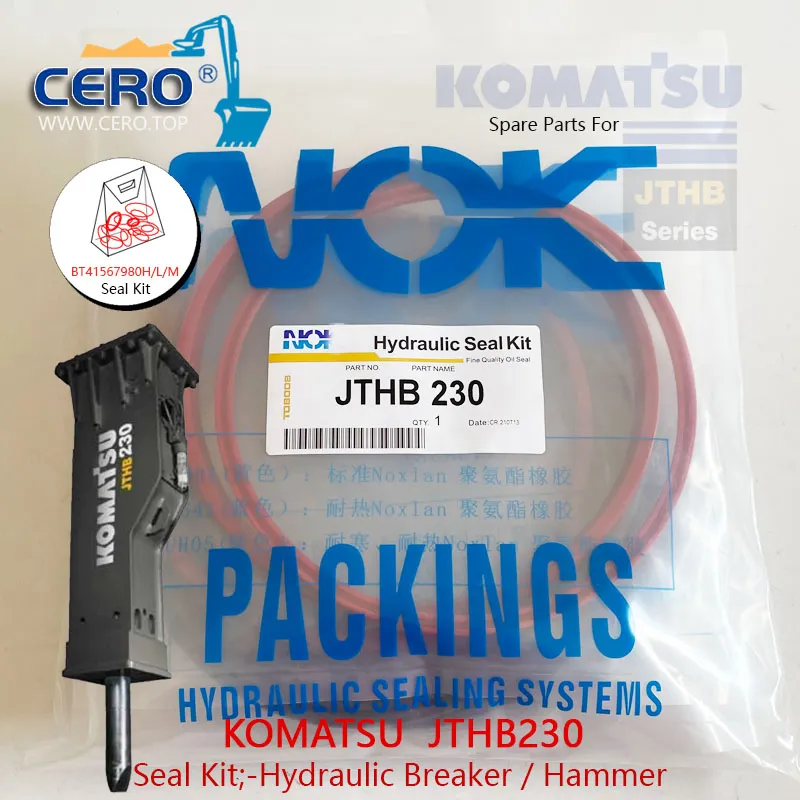 KOMATSU JTHB230 Seal Kit BT41567980H BT41567980L BT41567980M