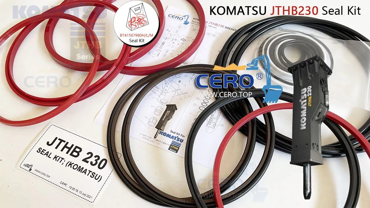 KOMATSU JTHB230 Seal Kit BT41567980H BT41567980L BT41567980M