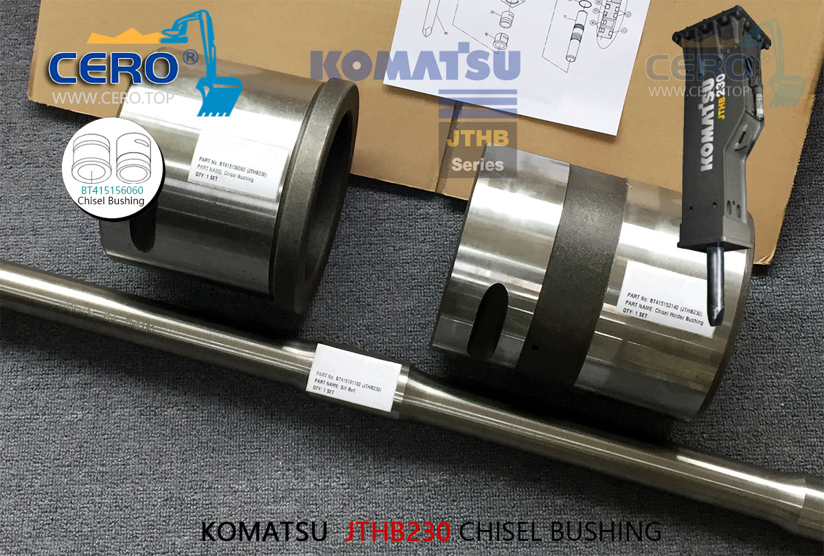 KOMATSU JTHB230 CHISEL BUSH BT415156060 BT415153140 CHISEL KOMATSU JTHB230 CHISEL BUSH BT415156060 BT415153140 CHISEL