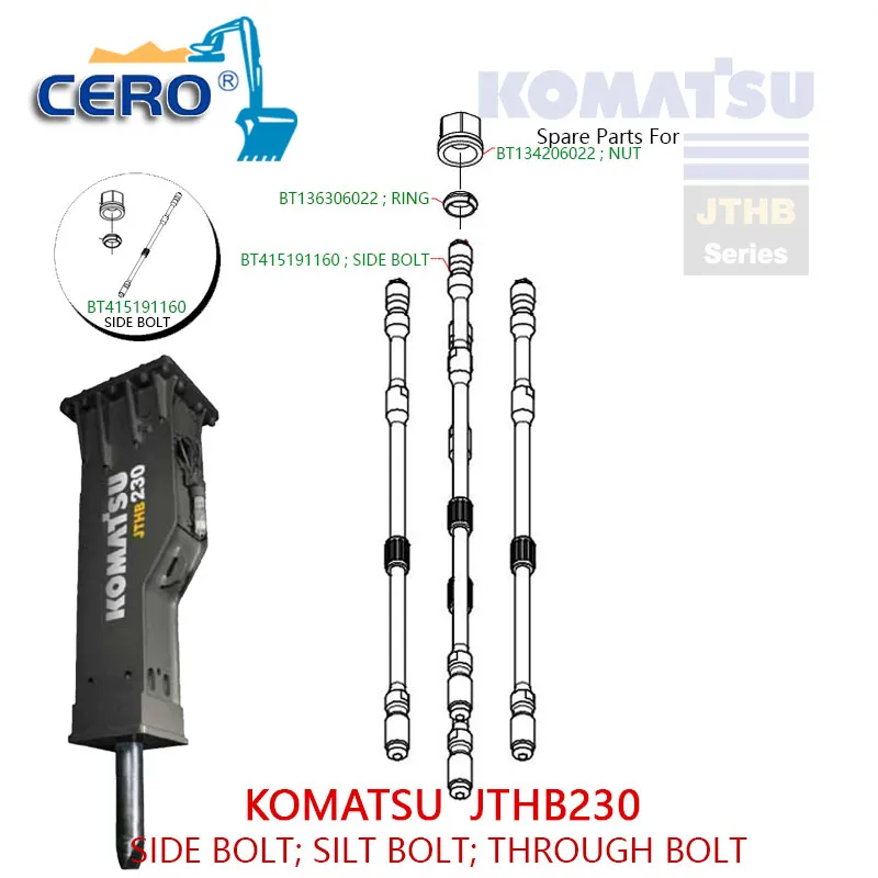 KOMATSU JTHB230 SIDE BOLT BT415191160 JTHB-230