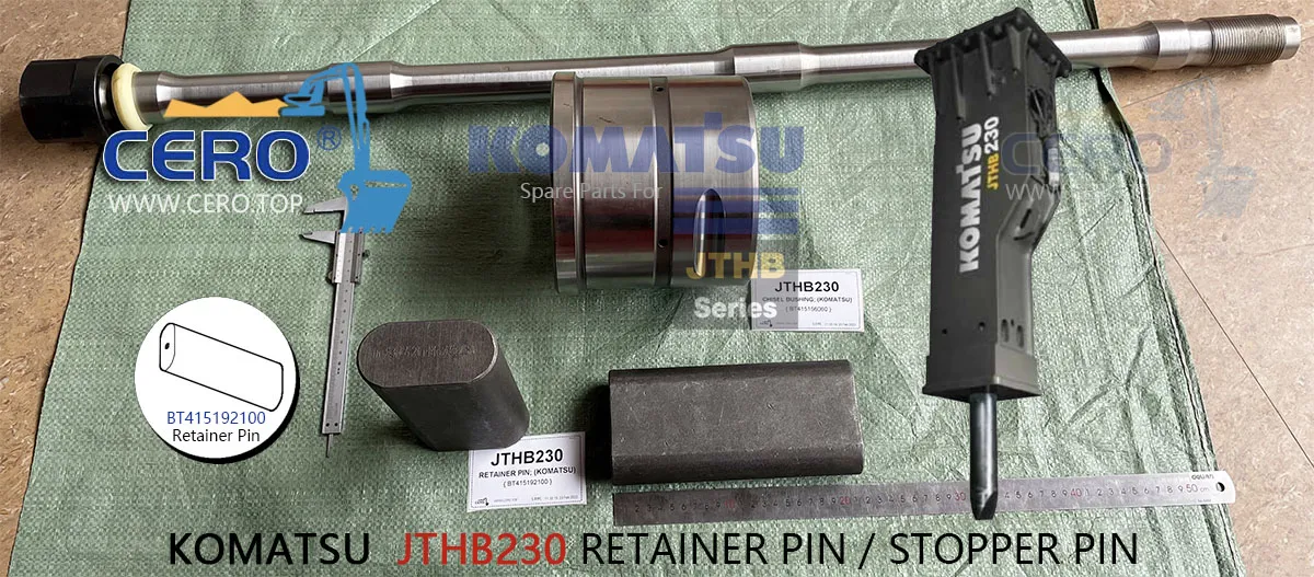 KOMATSU JTHB230 RETAINER PIN BT415192100 STOPPER PIN BT415192250