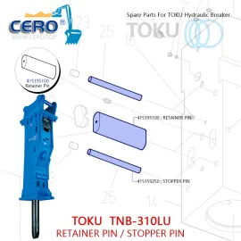 TOKU TNB-310 TNB310 TNB-310LU TNB310LU RETAINER PIN 415195100 STOPPER PIN 415159250