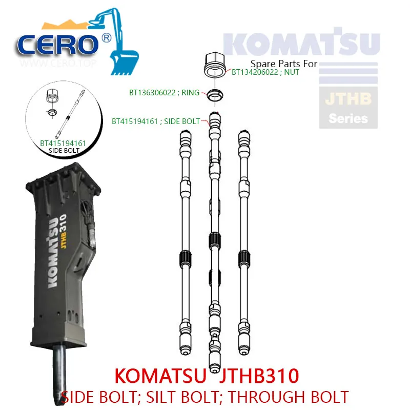 KOMATSU JTHB310 JTHB-310 SIDE BOLT BT415194161 BT134206022