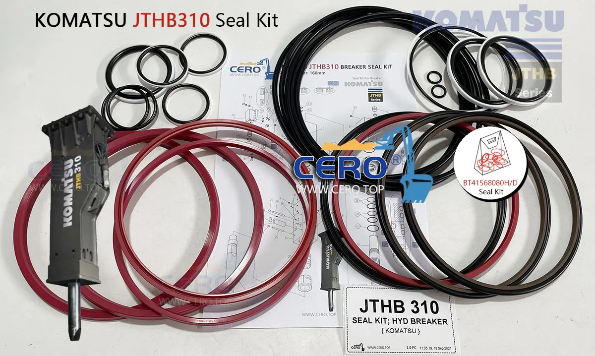 KOMATSU JTHB310 JTHB-310 Seal Kit BT41568080H BT41568080D