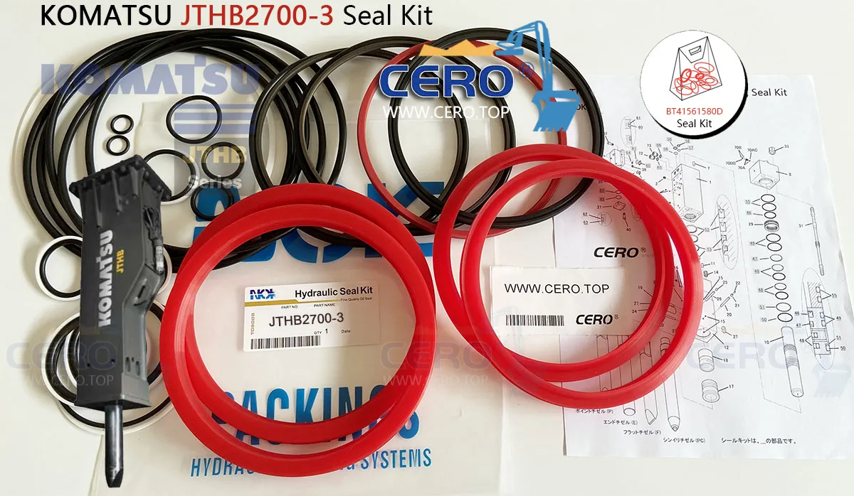 KOMATSU JTHB2700 JTHB2700-3 Seal Kit BT41561580D