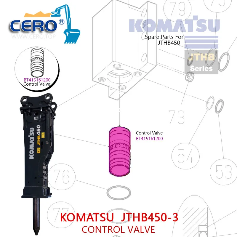 KOMATSU JTHB450 JTHB450-3 CONTROL VALVE BT415161200