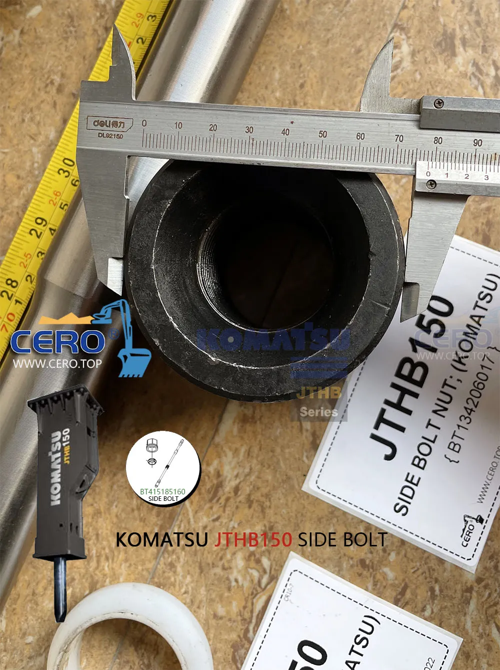 KOMATSU JTHB150 SIDE BOLT BT415185160 BT134206017 BT136306016