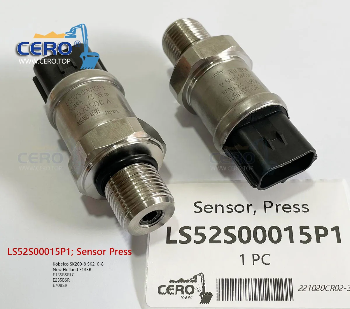 LS52S00015P1 Sensor Press Kobelco SK200-8 SK210-8 High Pressure Sensor