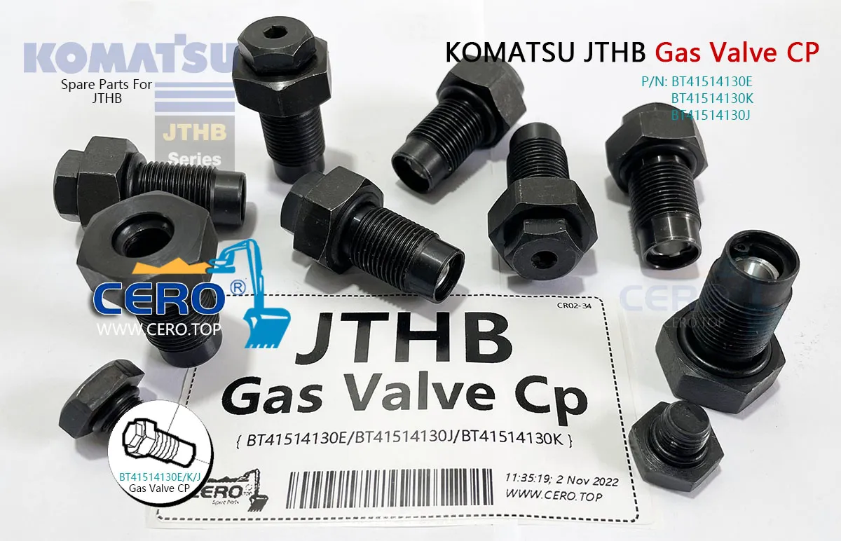 BT41514130K Gas Valve CP KOMATSU JTHB BT41514130E BT41514130J