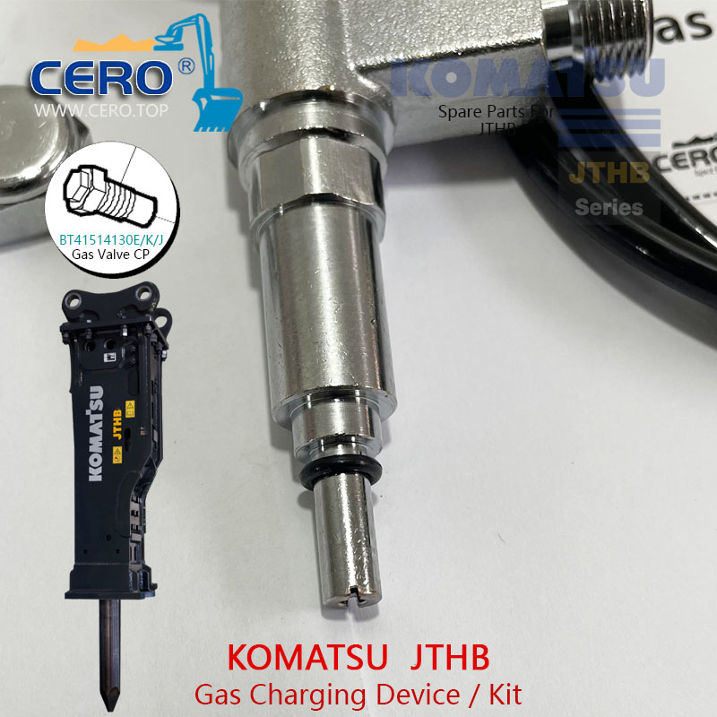 Gas Charging Device Kit KOMATSU JTHB BT41514130K Gas Valve CP