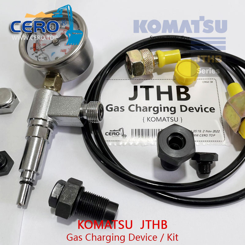 Gas Charging Device Kit KOMATSU JTHB BT41514130K Gas Valve CP