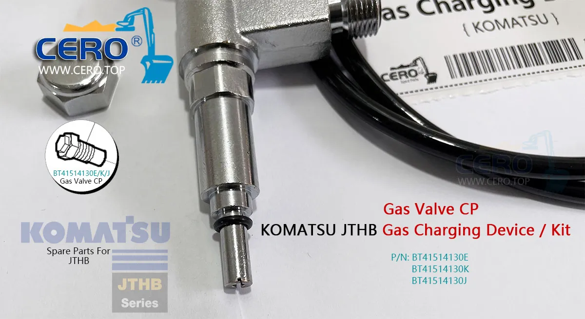 Gas Charging Device Kit KOMATSU JTHB BT41514130K Gas Valve CP