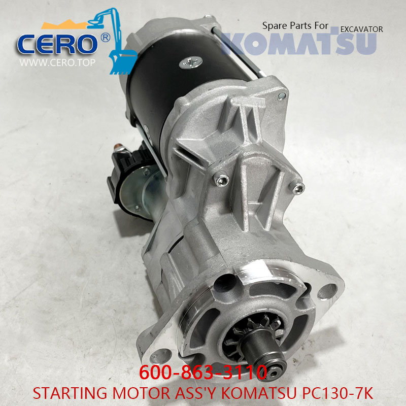 600-863-3110 STARTING MOTOR KOMATSU PC130-7K Starter Motor