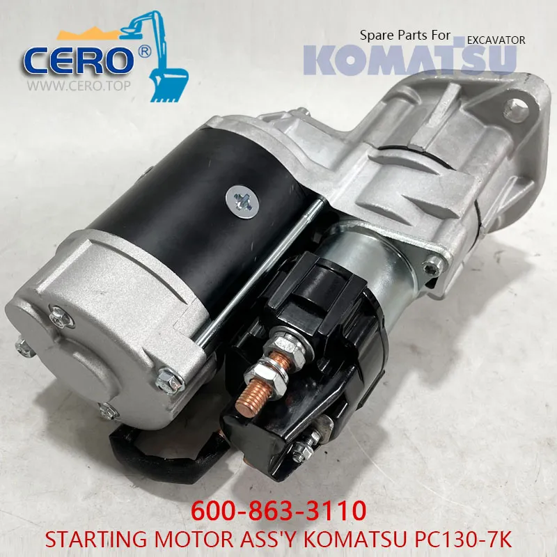 600-863-3110 STARTING MOTOR KOMATSU PC130-7K Starter Motor