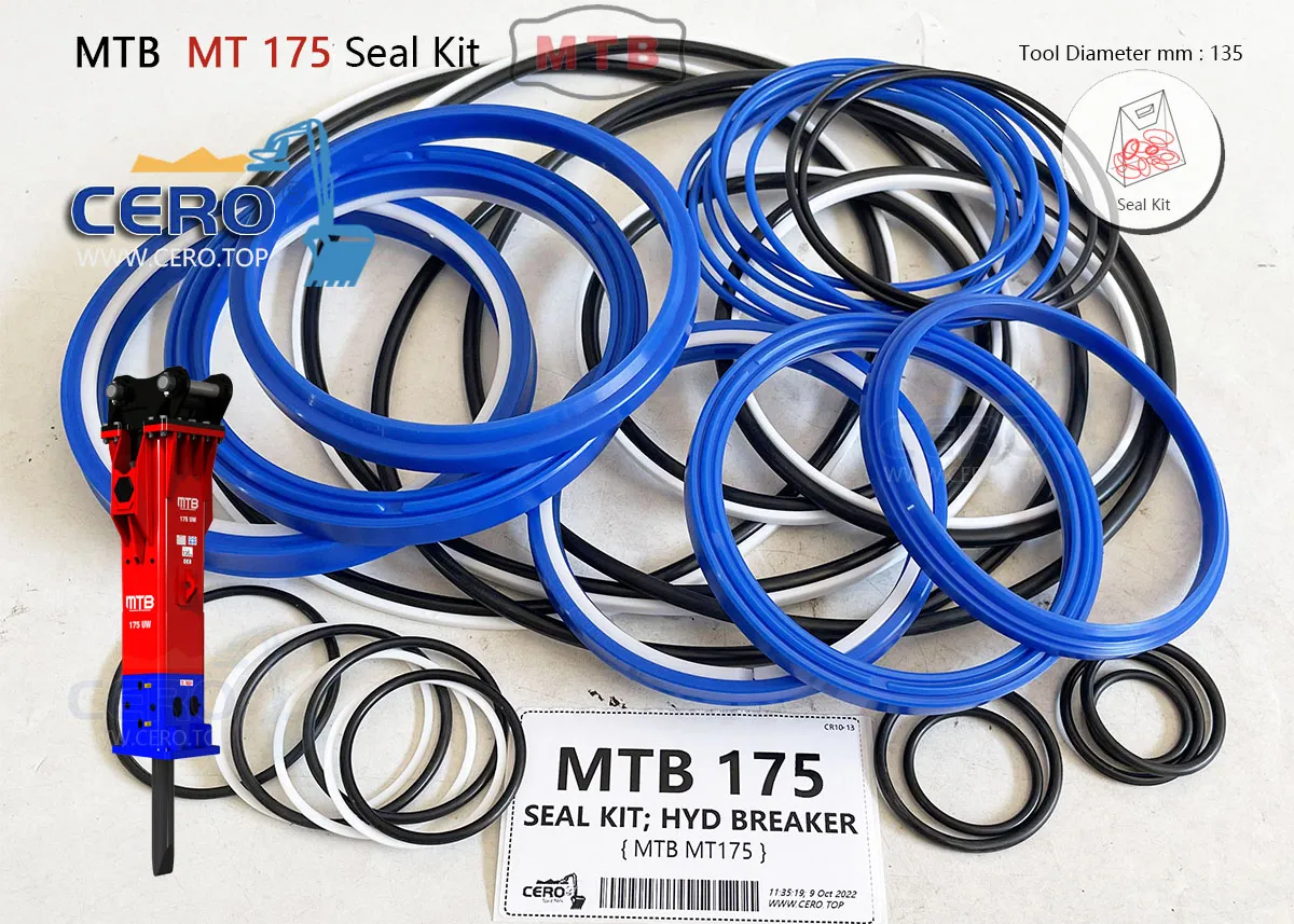 MTB 175 BREAKER SEAL KIT DIAPHRAGM MTB175 MTB-175 MT 175