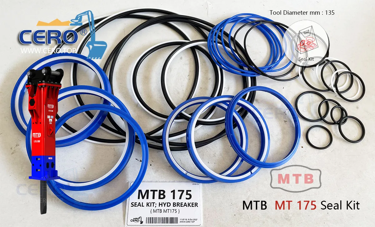 MTB 175 BREAKER SEAL KIT DIAPHRAGM MTB175 MTB-175 MT 175