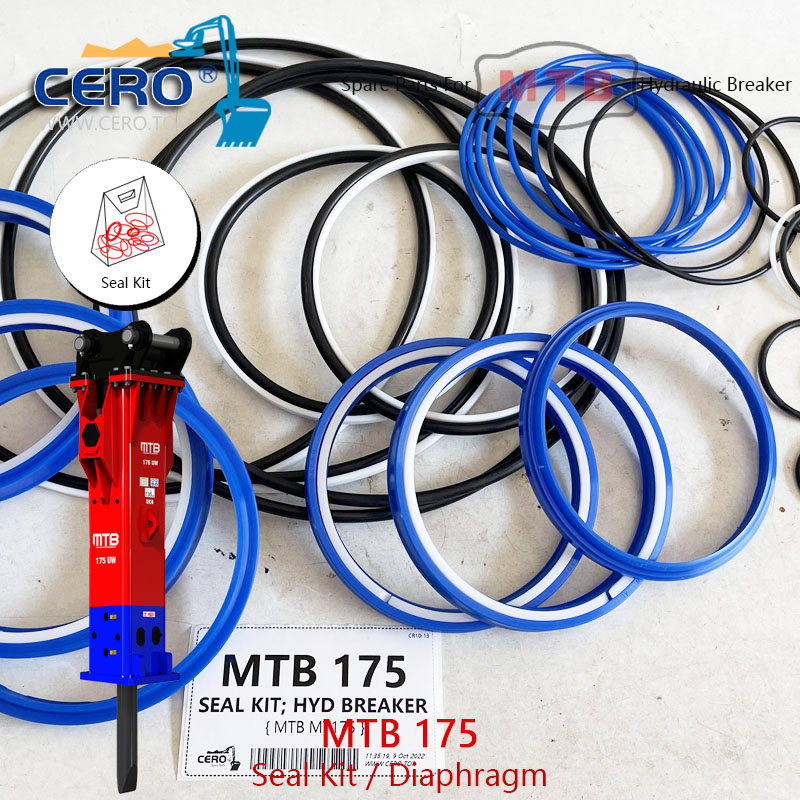 MTB 175 BREAKER SEAL KIT DIAPHRAGM MTB175 MTB-175 MT 175